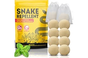 NICOSIS Snakes Repellent for Yard Powerful, Best Rattlesnake Repellent Indoor Pet Safe, Keep Snake Away for Outdoor, Nature Snake Be Gone for Lawn Garden Camping Fishing, Snake Deterrent 10 Balls