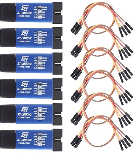 ACEIRMC 5pcs ST-Link V2 Emulator Downloader Programmer Support Programming Unit STM8 STM32 (Random Color - View #5