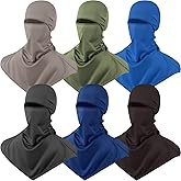Syhood 6 Pieces Balaclava Face Cover Breathable Long Neck Covers Summer Neck Protector for Men Sun Protection