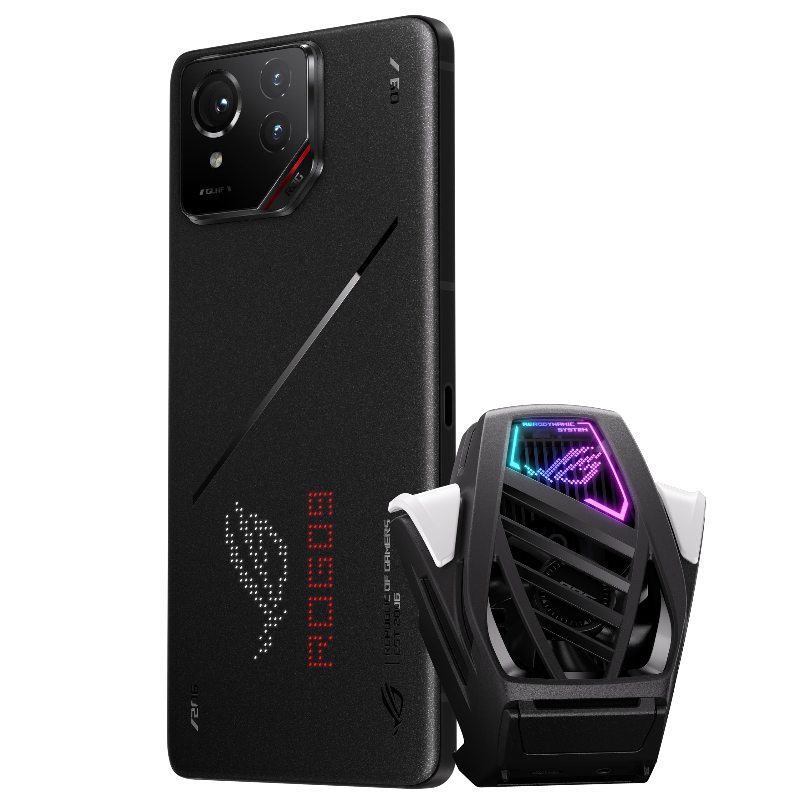 Photo 1 of ASUS ROG Phone 9 Pro Unlocked Android Phone Bundle, US Version, 6.78" 185Hz AMOLED Display, 1TB Storage, 24GB RAM, 5800mAh Battery, 50MP Gimbal Camera, 32MP Front, Snapdragon 8 Elite, Dual-SIM