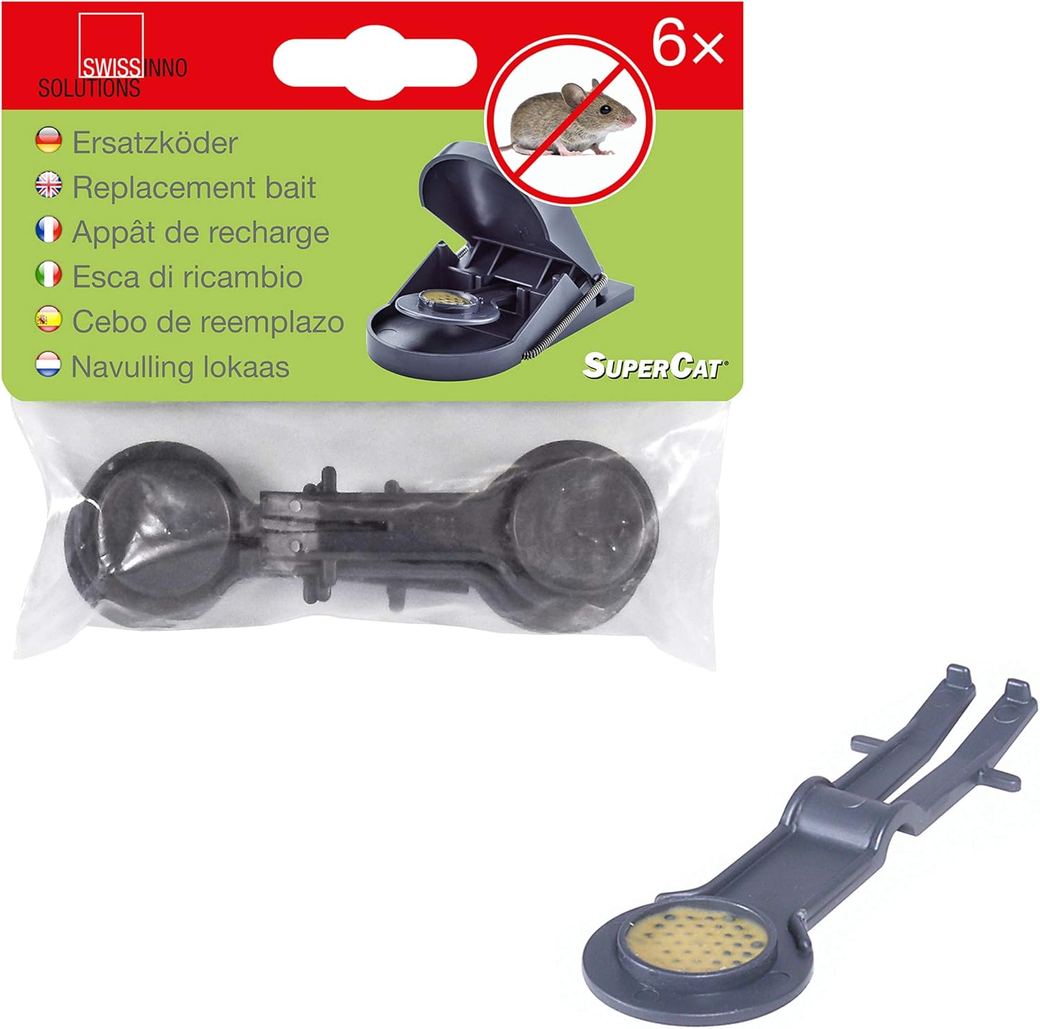 SuperCat ErsatzKöder für Mausefalle Giftfreies Naturprodukt, harmlos für Kinder & Haustiere