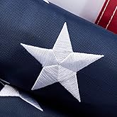 ROTERDON American Flag 4x6 FT Outdoor, USA Heavy Duty 420D Nylon US Flags for Outside, Luxury Embroidered Stars, Sewn Stripes and Brass Grommets