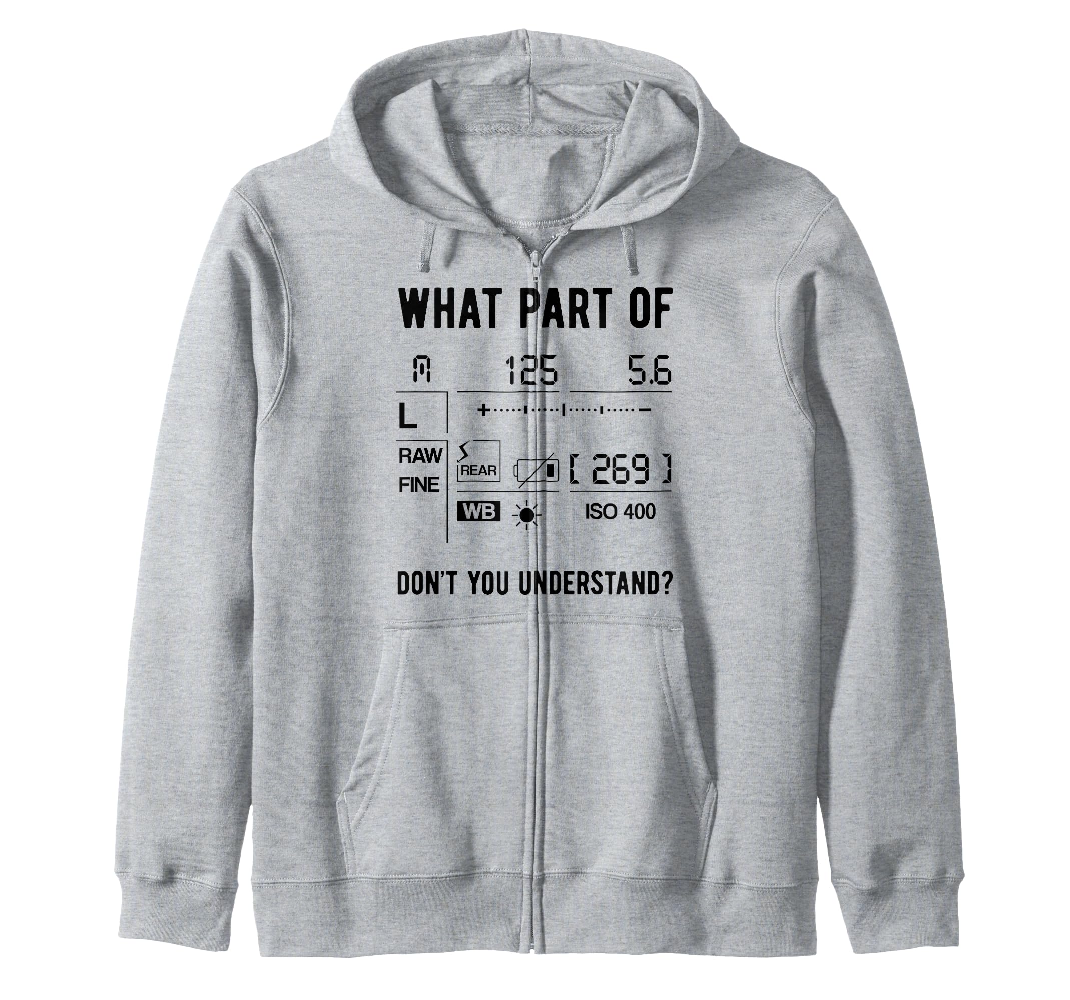 Funny Photographer Camera Setup Lens Photography Photo Gift Zip Hoodie