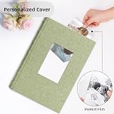 Vienrose Photo Album 300 Pockets Linen Cover 6x4 Window Memo Spaces view 5