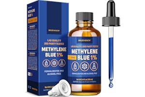 Methylene Blue 1% Pharmaceutical Grade with Pipette 100ml - Formaldehyde Free, Alcohol Free, Light Protected, Lab Purity