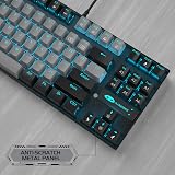 MageGee 75% Mechanical Keyboard Blue Switch 87 Keys TKL Backlit Grey/Black view 7