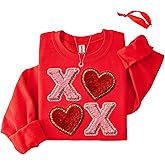 Heart Patch Sweatshirt – Cozy Valentine-Inspired Crewneck