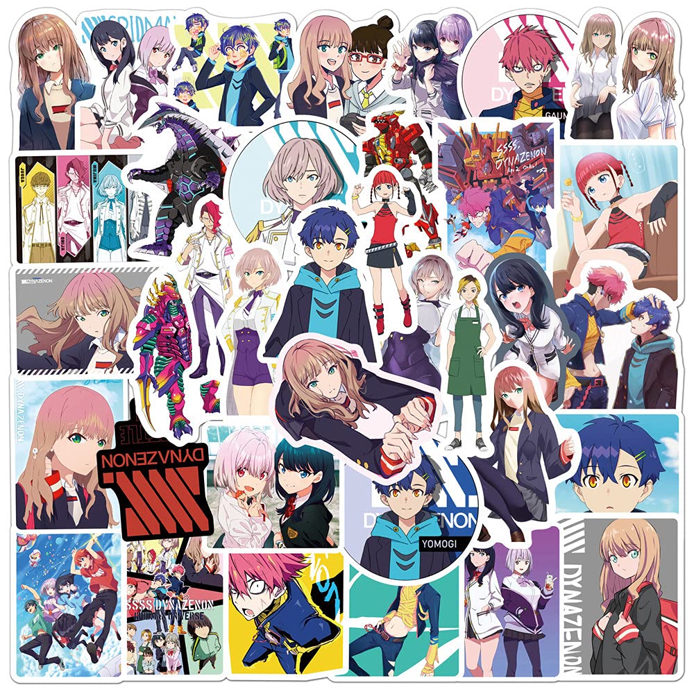 50 Pcs Anime SSSS.DYNAZENON Stickers for Laptop,Bumper,Skateboard,Water Bottles,Computer,Phone,Anime Sticker Pack for Kids/Teen — image 1
