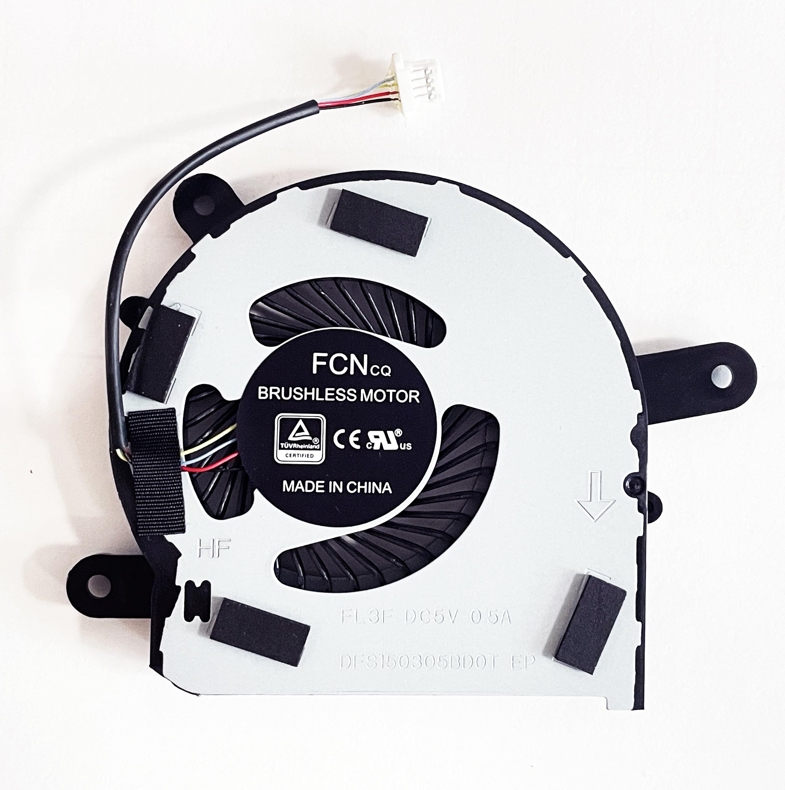 Fleshy Leaf Replacement CPU Cooling Fan for HP Elitedesk 800 G3 ProDesk Mini 600 G3 400 G3 L21471-001 FL3F DFS150305BD0T DC5V 0.5A (Short-line Flat Interface)
