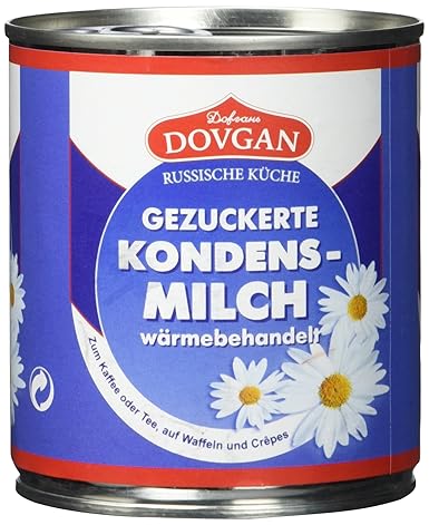 Dovgan Gezuckerte Kondensmilch 8 Prozent Fett Easy Open 6er Pack 6 X 397 G Amazon De Lebensmittel Getranke