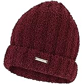 Spyder Womens Fuzzy Knit Ribbed Cuff Beanie