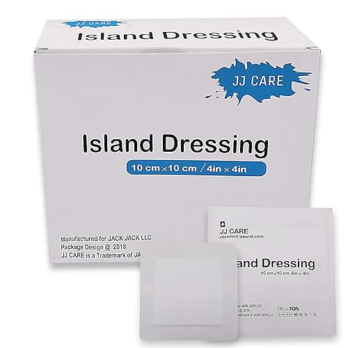 [Pack of 25] 4x4 inches Adhesive Island Dressing Sterile Bordered