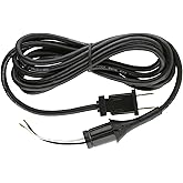 Andis Replacement 2-Wire Power Cord for Master Clipper (ML), Black | OEM-style replacement cord, 5.0in L x 1.0in W x 9.0in H, weighs 0.27lb, hair clipper power cord accessory