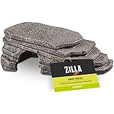 Zilla Herp Hotel Naturalistic Hide, Bearded Dragon Basking Platform | Reptile basking platform with shallow steps, reptile hideout for desert or tropical terrariums