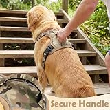 Funfox Dog Harness Medium No Pull Front Clip Reflective Camouflage Brown view 5