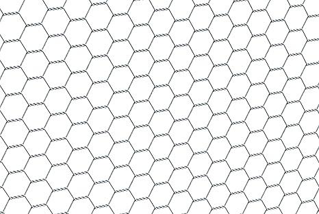 GAH-Alberts 614140 Sechseckgeflecht, verzinkt,500 mm Höhe, 10 m Rolle, 25 mm Maschenweite