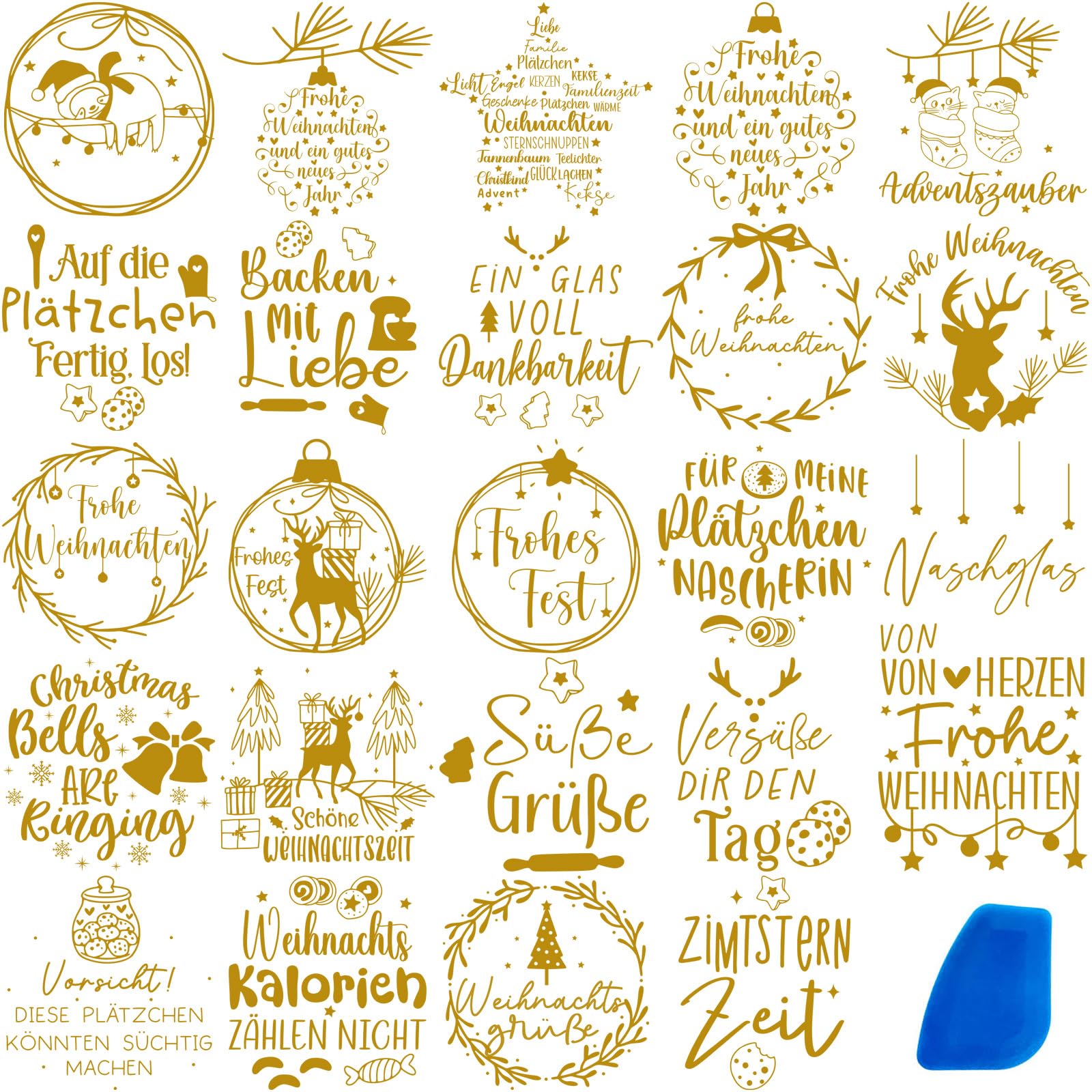 Photo 1 of **PACK OF 2**ZMRU 24 Sheets Vintage Christmas Rub On Transfers for Crafts, Rub On Transfers Christmas for Wood Slices?Furniture Decals, Glass, Leather, Canvas, Fabric Projects,3 * 3inch(Warm Holidays)