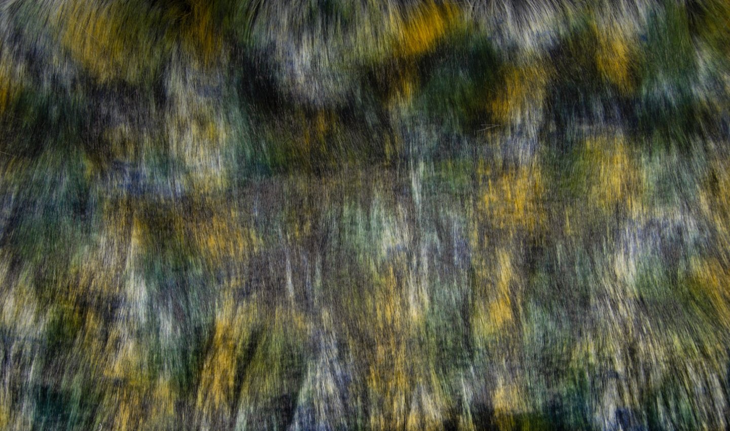 Super Luxury Faux Fur Fabric Material - Grey Blue Mix, 1Mtr - 150cm x 100cm — image 1