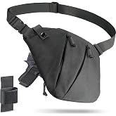 WYNEX CCW Sling Bag for Men Women, Tactical Crossbody Concealed Carry Bag | Built-in Holster, Fits for Compact, Quick Access, Lightweight EDC, 1000D Polyester Anti Theft Shoulder Bag, for Hiking Travel