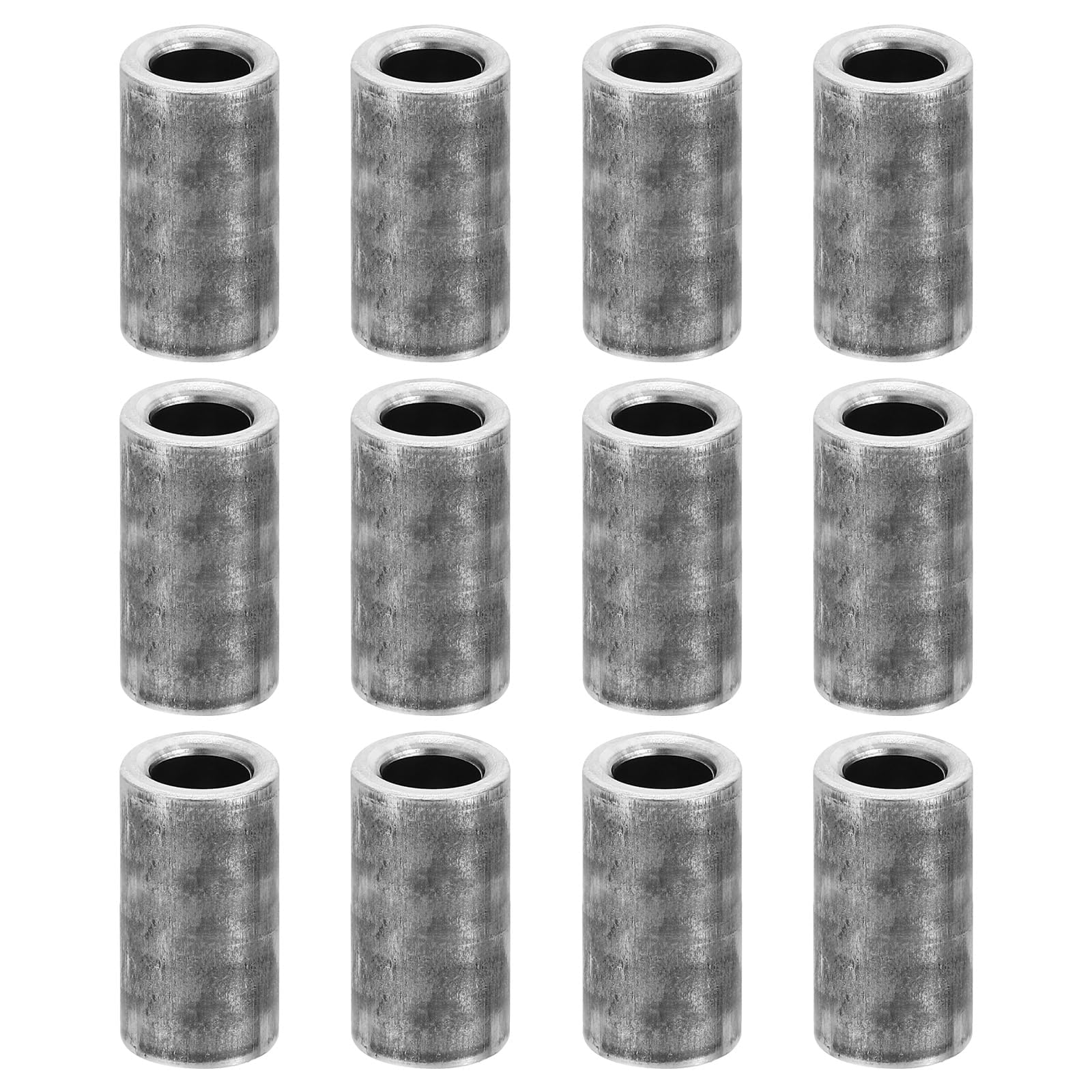 PATIKIL M7 Steel Spacers, 12 Pcs Metal Spacers Steel 7mm ID x 12mm OD x 20mm L Carbon Steel Spacer Screw Standoff Round for 2/7in or M7 Screw Bolts