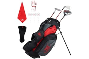 TKG Sports Youth Golf Set - Kids Golf Clubs, Stand Bag, Rain Cover, Glove, Towel, Tees, Balls - Great for Summer Camp Activity, Outdoor Games, and Recreation