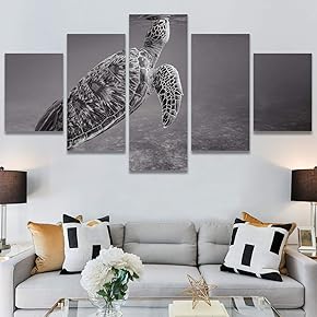 SIGNWIN 5 Panel Canvas Wall Art Modern Art...
