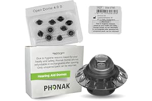 OTTO TECH Phonak Open 4.0 Dome Small (0.29 inch=7.5mm) 10 Domes, Genuine OEM Switzerland Replacement by Sonova, Hearing Aid Domes for Phonak Audeo Marvel Paradise Lumity Accessories -1 Pack/10 Domes Total