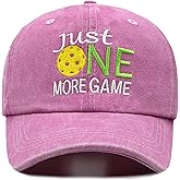 Pickleball Hat with Gift Box - Pickleball Gifts for Men Women - Washed Adjustable Embroidered Baseball Cap