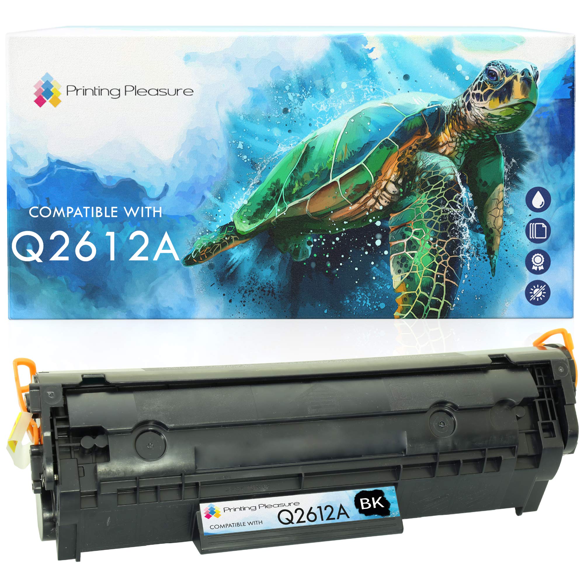 Printing Pleasure Q2612A Toner Cartridges compatible for HP Laserjet 1010 1012 1015 1018 1020 1020+ 1022 1022N 1022NW 3010 3015 3020 3030 3050 3052 3055 M1005 M1319F MFP