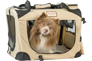 Armarkat PC201B Beige Multiple Pockets Pet Carrier