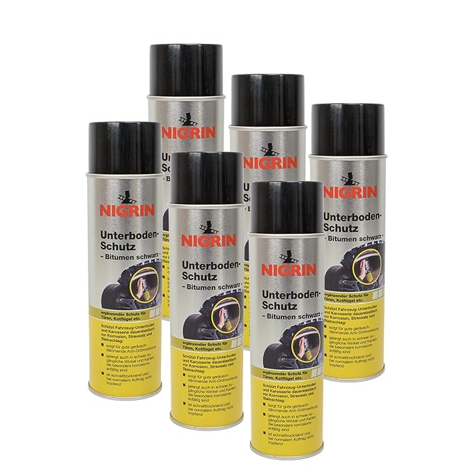 Nigrin 6X 74034 Unterboden-Schutz Bitumen schwarz 500 ml