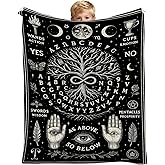 Spirit Board Blanket - Gothic Witchy Throw Blanket 60