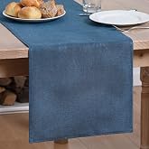 Artoid Mode Navy Blue Table Runner, Seasonal Summer Fall Washable Kitchen Dining Table Decoration for Home Party Decor 13x108 Inch