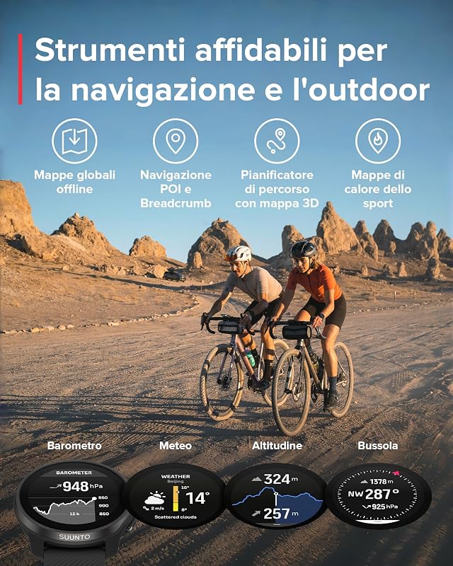 Race S Orologio Sportivo Donne Uomo, GPS Running Activity Tracker, Bi-Band GNSS, Offline Map, AMOLED Touch Schermo, Smartwatch Cardiofrequenzimetro Altimetro, 95+ Sports, Autonomia 13 Giorni