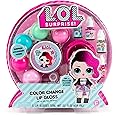 L.O.L. Surprise! Color Change Lip Gloss By Horizon Group USA, Mix & Create 5 Color Changing Multi Flavored ,DIY Lip Gloss Making Kit, Containers & Decorative Stickers Included.Multicolored