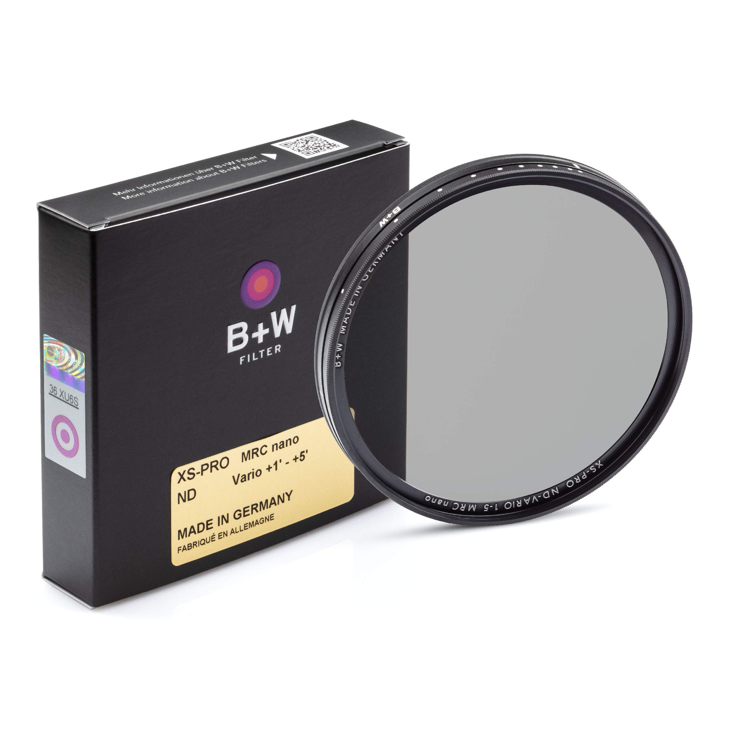 B+W 55mm XS-Pro Digital Vario ND with Multi-Resistant Nano Coating