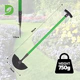 Hardys Garden Tools Carbon Steel Lawn Edger Half Moon T Handle 91cm view 2