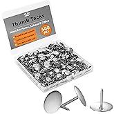 Mr. Pen Thumb Tack, Flat Push Pins, Silver Thumb Tacks, 500 Pack