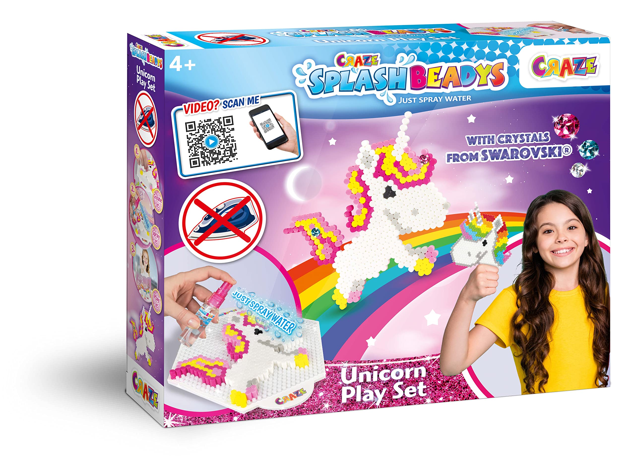 CRAZE Splash Beadys Unicorn Play-Set Water Beads Craft Kit for Kids 58467 — image 1