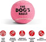 The Dog's Balls Dog Tennis Balls Pink Medium 12 Pack Non Abrasive Felt view 2