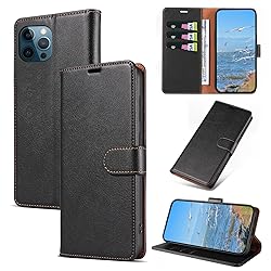 KKEIKO Case for iPhone 12 Pro Max, RFID Blocking PU