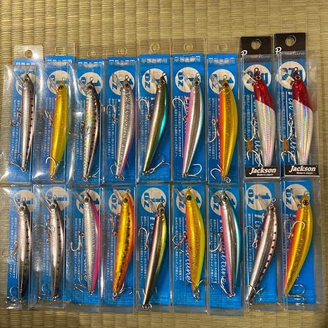Amazon Co Jp 新品未使用 ジャクソン ピンテール チューン 90 27 色 18本セット H9 シーバス ヒラメ ソルト ルアー ホビー 通販