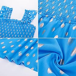 A-Line Ruffle Tiered Sundresses for Women Smocked