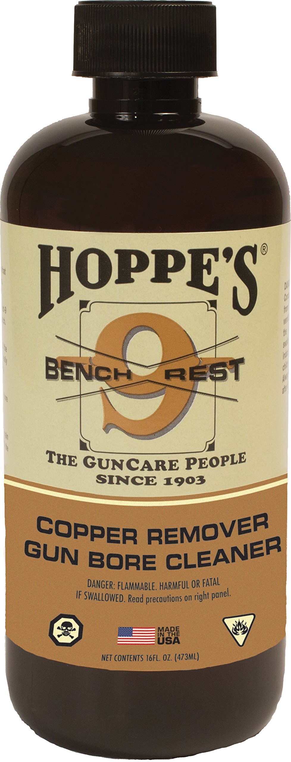 Hoppe's No. 9 Bench Rest Copper Gun Bore Cleaner 16 oz. Bottle Free