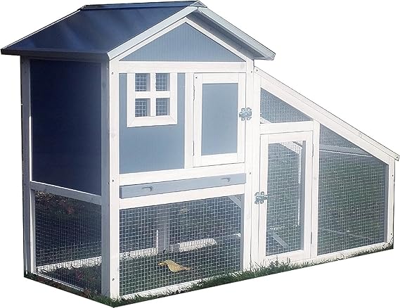 FeelGoodUK Bunny ARK - Hybrid - Doppel Tier Kaninchenstall Meerschweinchen Haus Cage Pen Startseite (RH10)