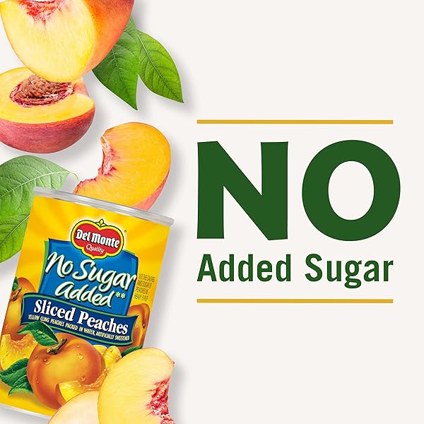 DEL MONTE CANNED SLICED PEACHES, 14.5 OUNCE