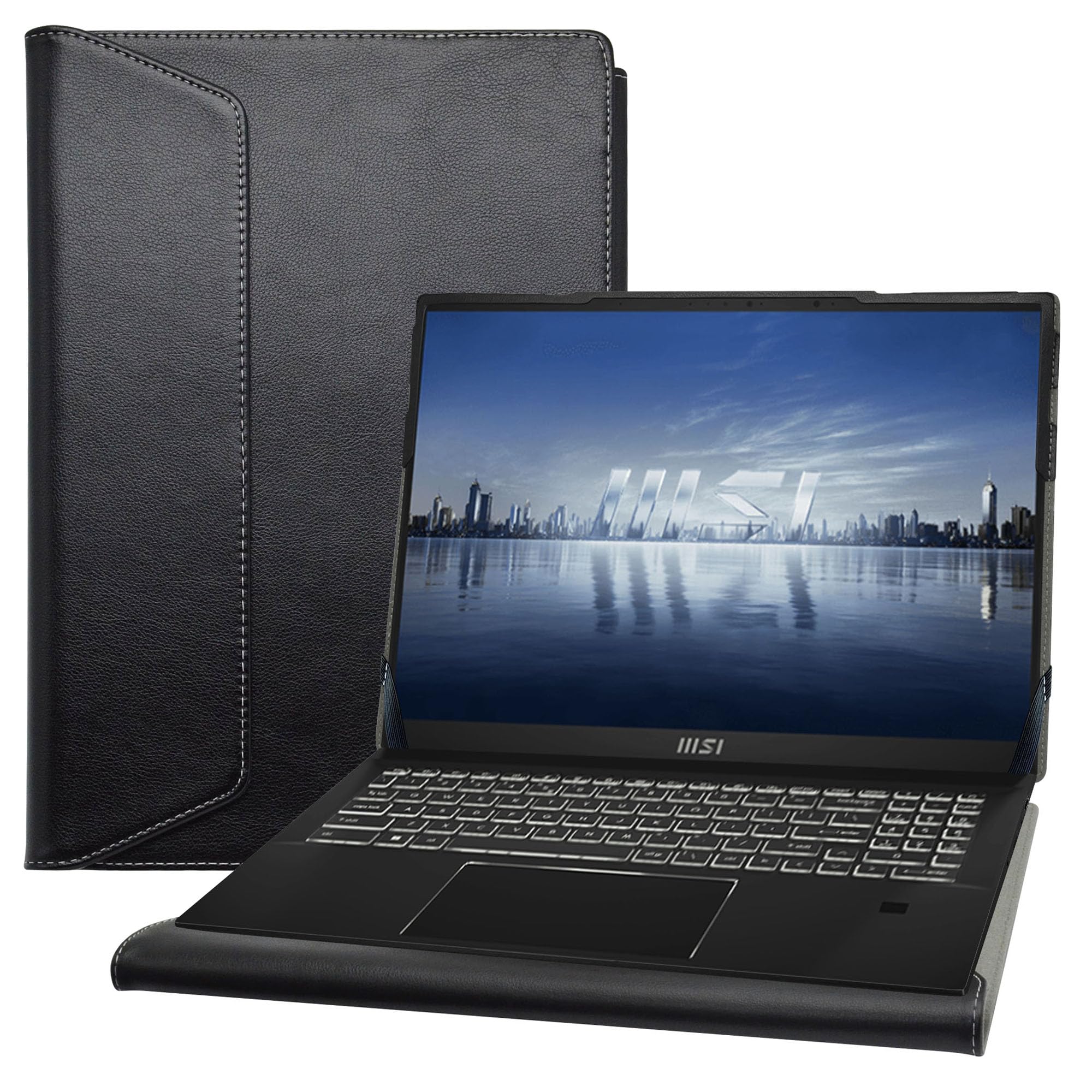 Photo 1 of Alapmk Protective Case for Lenovo Yoga 7i 2-in-1 16 Gen 10/Yoga 7 2-in-1 16 Gen 10/Yoga 7 2-in-1 16AKP10 16ILL10,Case for MSI Bravo 15 B7ED/Stealth 16 Studio A13VG/Stealth A16 AI+ A3XVFG,Black