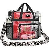 MAY TREE Clear Bag for Stadium Events 12×6×12 Clear Tote Lunch Bag with Reinforced Straps for Work, Sporting Events and Gym