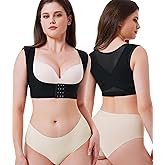 URSEXYLY Upper Back Brace for Women Breathable Posture Corrector Posture Support Back Straightener Pain Relief(Black,M)