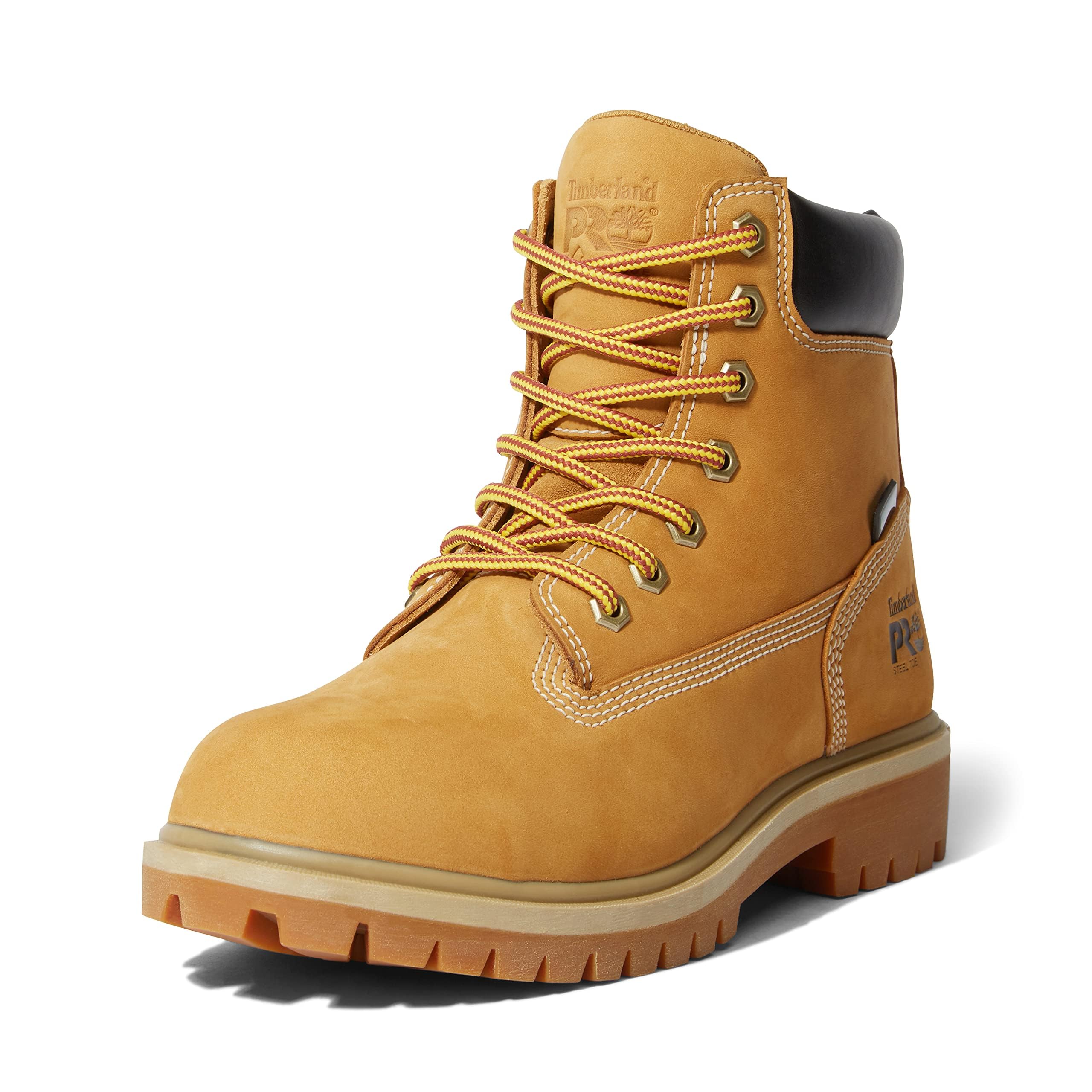 Timberland PRO Women’s Direct Attach 6 Inch Steel Safety Toe Insulated Waterproof Industrial Work Boot, Wheat, 6.5